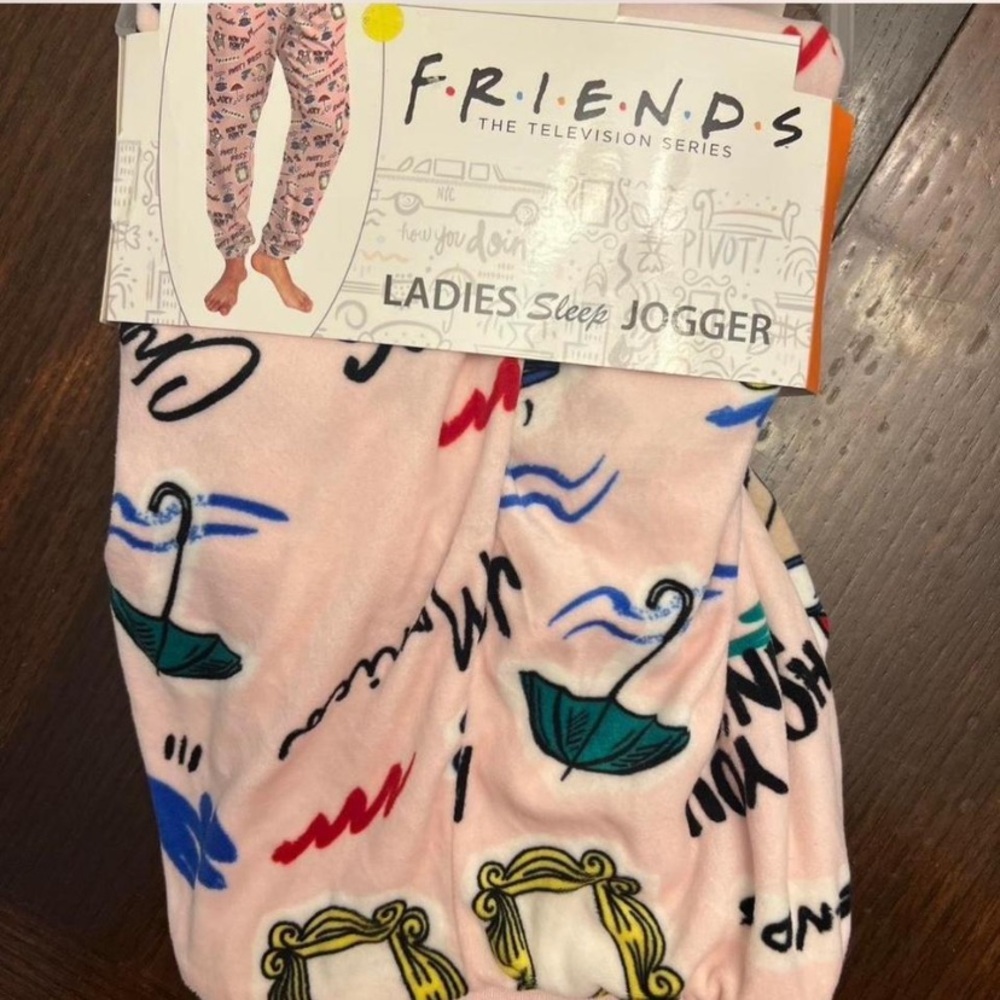 Pink Graphic Friends Pants - Picture 2 of 5